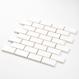 Mozaika Cegiełki Białe Mat