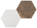 Mozaika, heksagon, płytki ceramiczne